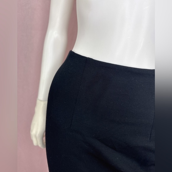 Jil Sander Womens Black Knee Length Pencil Skirt Size 0 US 32 EU Jersey Stretch - Picture 3 of 7